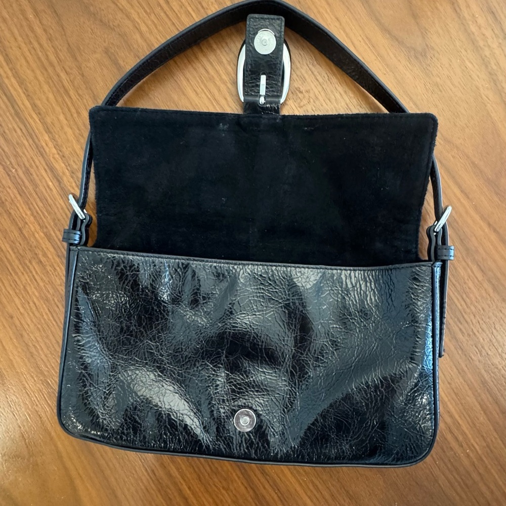 Staud Harlow Black Leather Shoulder Bag - Picture 4 of 7